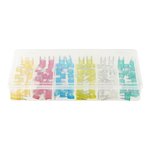 Fusibles mini assortiment 120 pieces en coffre plastique