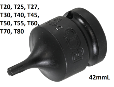 Embout - 10 mm (3/8) - profil T (pour Torx) T45