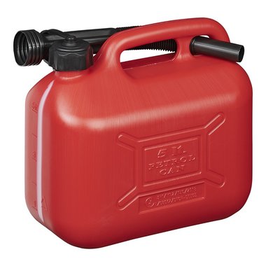 Jerrycan 5L plastique rouge UN-approuve