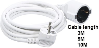 Cable de rallonge 3 x 1,5 mm² IP 20