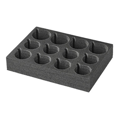 Porte-gobelet en mousse tres dense pour le rangement de verres ou tasses