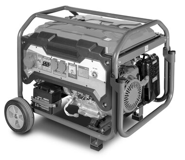 Generateur a essence 6.5kw 3x400v demarrage electrique