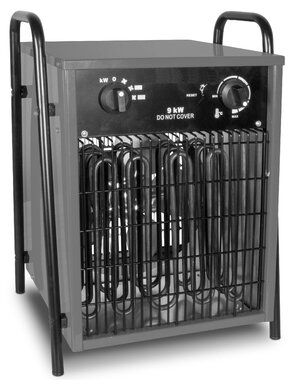 Ventilateur d'air chaud electrique 9kw 3x400V