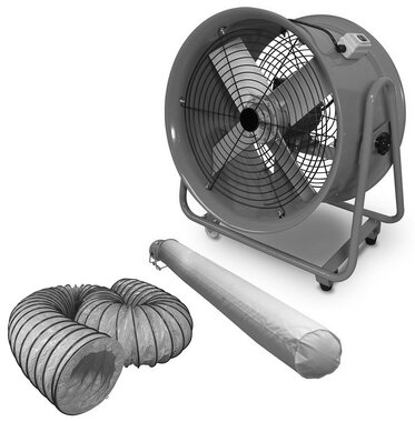 Ventilateur 500 mm avec accessoires