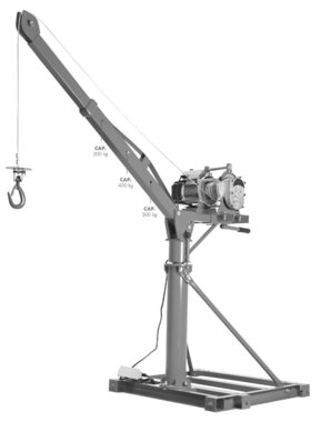 Grue de chantier 500kg 25m electrique 230V