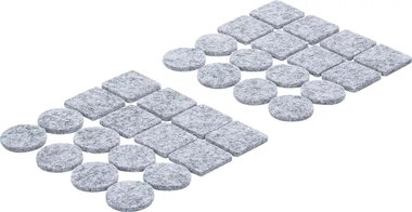 Jeu de protections antiderapants gris tachete 32 pieces