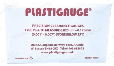 Jauge de jeu de precision Plastigauge rouge 10-pcs