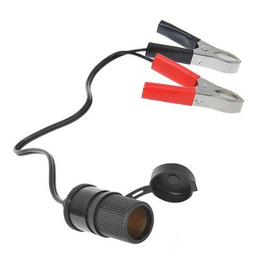 Prise Allume-cigare avec batterie clips 12V/24V-16A