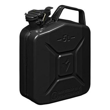 Jerrycan 5L metal noir UN- & TuV/GS-approuve