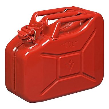 Jerrycan 10L metal rouge UN- & TuV/GS-approuve