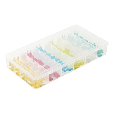 Fusibles mini assortiment 120 pieces en coffre plastique